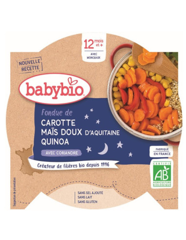 Babybio nuit Assiette  Carotte Maïs...