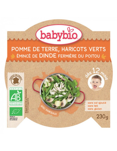BABYBIO ASSIETTE REPAS AVEC MORCEAUX...
