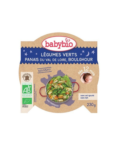 BABYBIO Assiette NUIT lég v panais...