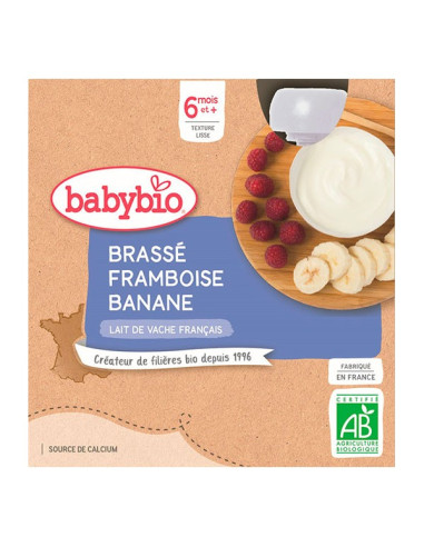 BABYBIO Brassé framboise banane...