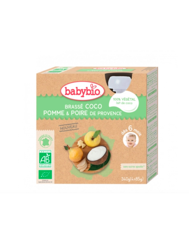 BABYBIO GOURDE BRASSE AU LAIT DE COCO...