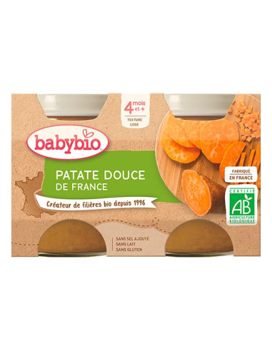 BABYBIO Petits pots patate douce -...