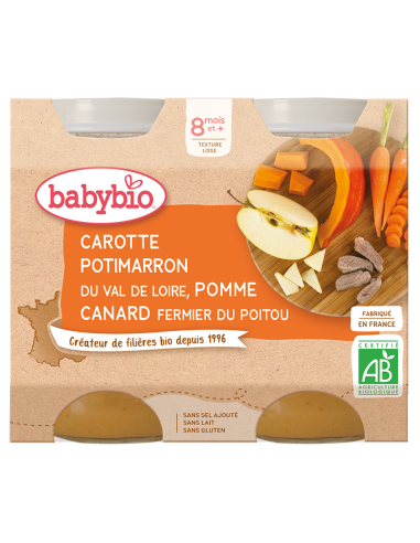 BABYBIO POTS CAROTTE POTIMARRON POMME...
