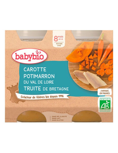 BABYBIO  Pots carotte potimarron...