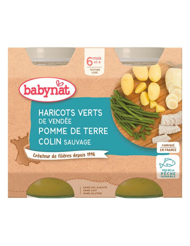 BABYBIO Pots pdt haricots verts colin...