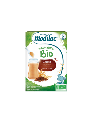 MODILAC MES CÉRÉALES CACAO BIO 250G...