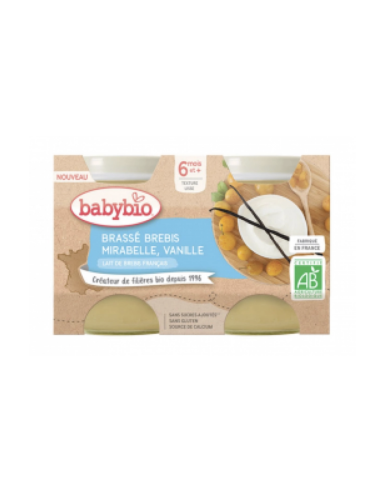 BABYBIO POTS LACTÉS AU LAIT DE BREBIS...