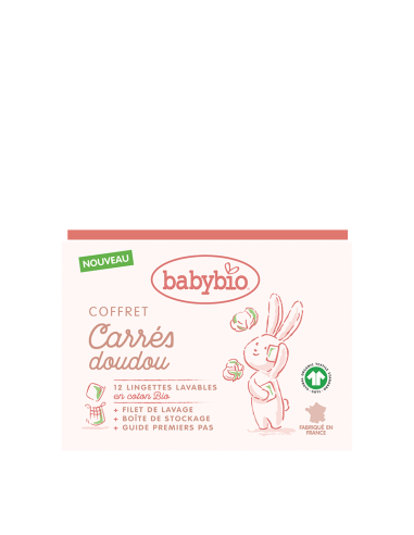 Babybio coffret carrés doudou coton...