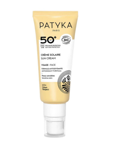 Patyka crème solaire visage SPF50+ 40ml