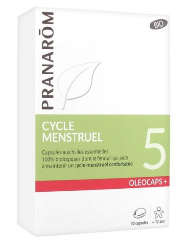 PRANARÔM OLÉOCAPS+ 5 CYCLE MENSTRUEL...