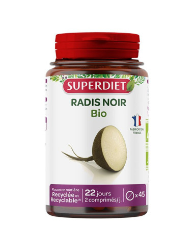 Superdiet Radis Noir Bio 45 comprimés