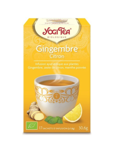 Yogi Tea Gingembre Citron 17 sachets