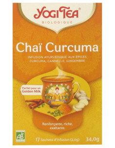 Yogi Tea Chaï Curcuma Bio...