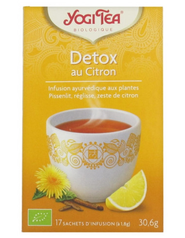 Yogi Tea Detox au Citron Bio 17 Sachets