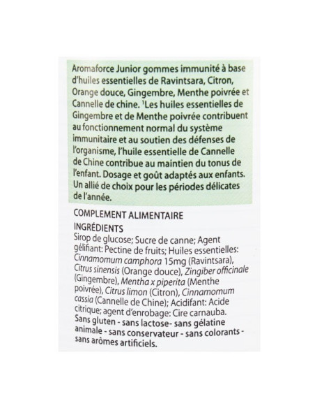 Pranarom Aromaforce Junior Gommes Immunité 60 gommes