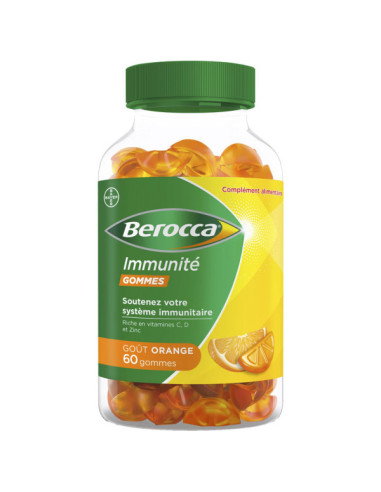 Berocca Immunité Gommes Orange 60 gommes
