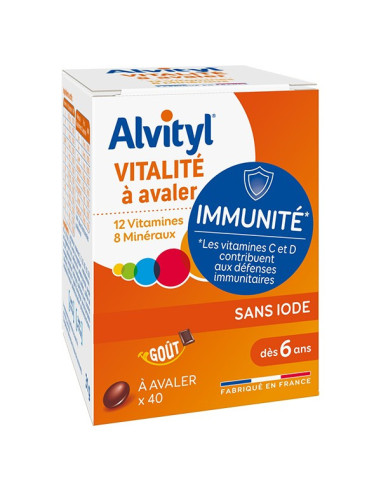 Alvityl Vitalité 40 comprimés à avaler