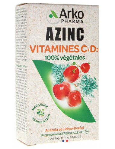 Arkopharma Azinc Vitamines C + D3 -...