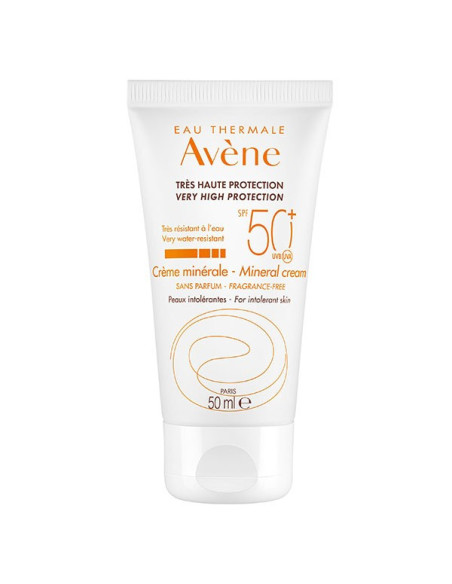 Avène Solaire Crème Minérale SPF50+ Visage 50ml