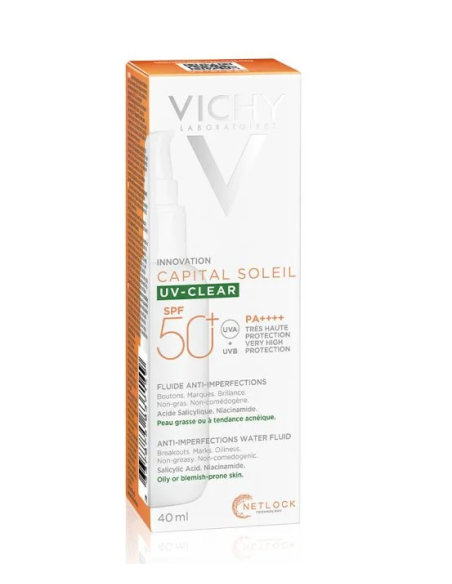 Vichy Capital Soleil Uv-Clear Fluide Anti-Imperfection SPF50+ 40ml
