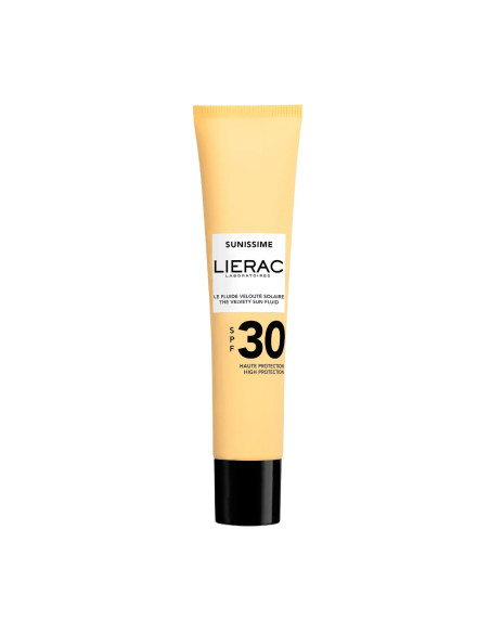 LIERAC SUNISSIME - Le Fluide Velouté Solaire SPF30 - Visage - Tous Types de Peaux, 40ml