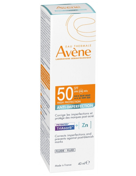 Avène Solaire Fluide Anti Imperfection SPF50 40 ml