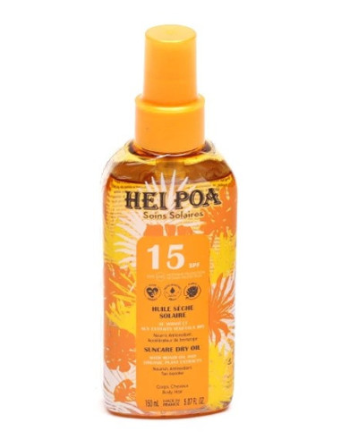 Hei Poa huile sèche solaire SPF15  150ml