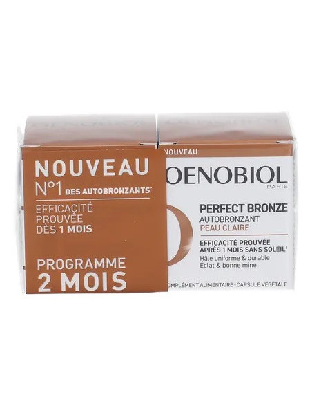 Oenobiol Perfect Bronze Autobronzant peaux claires 2x30 capsules