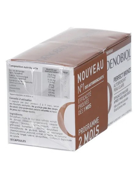 Oenobiol Perfect Bronze Autobronzant peaux claires 2x30 capsules