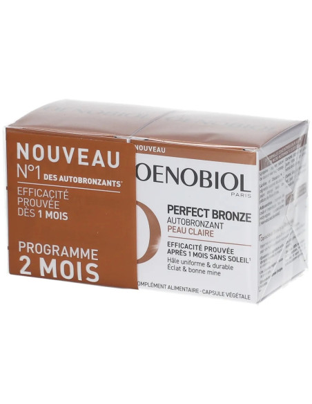 Oenobiol Perfect Bronze Autobronzant peaux claires 2x30 capsules