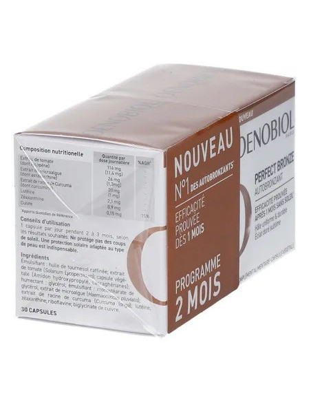Oenobiol Perfect Bronze Autobronzant lot de 2x30 capsules