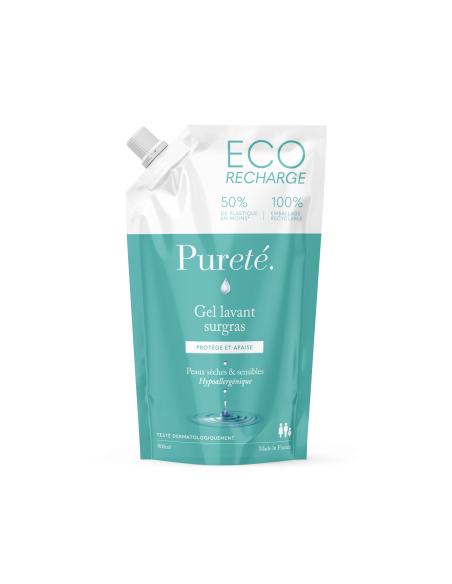 Pureté Gel lavant surgras eco-recharge 900mL