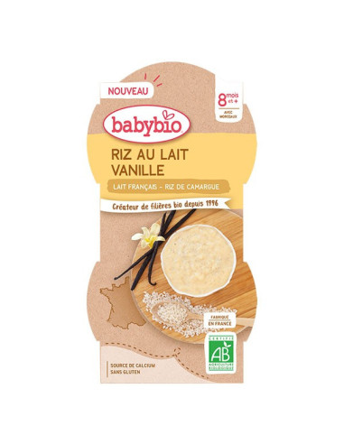 Babybio Desserts Lactés Bol Riz au...