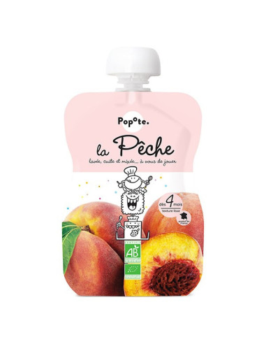 Popote Les Fruits Gourde Pêche +4m...