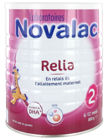 Novalac Relia 2 6-12 Mois - 800 g