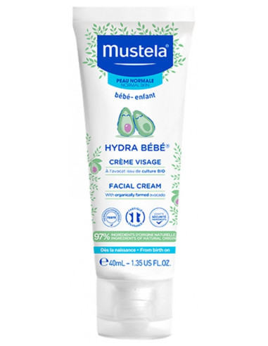 MUSTELA Crème Visage Hydra Bébé à...