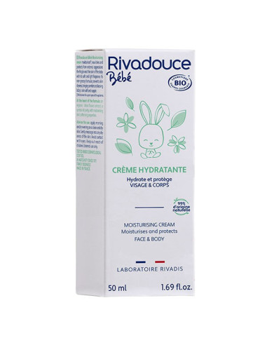 Rivadouce Bébé Crème Hydratante Bio 50ml