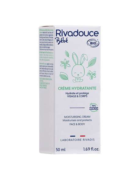 Rivadouce Bébé Crème Hydratante Bio 50ml
