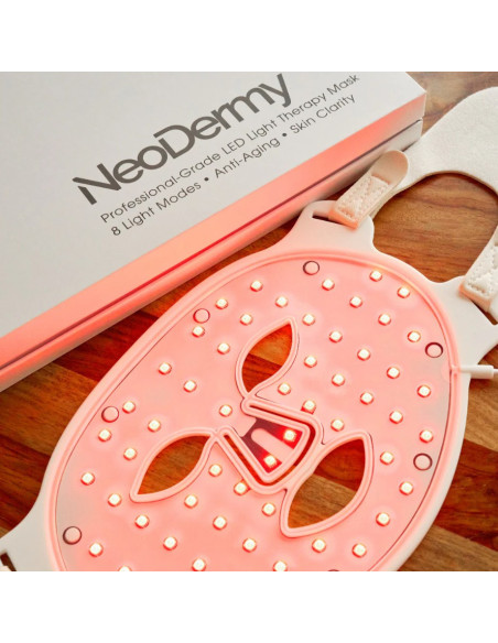 NeoDermy Masque LED Thérapie Lumière - 8 Modes Anti-Âge