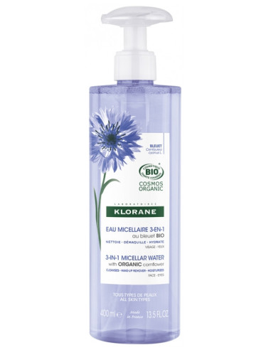 Klorane Eau Micellaire 3en1 au Bleuet...