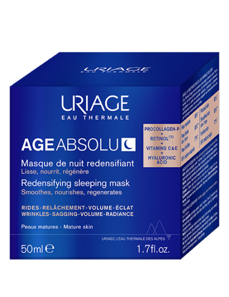 Uriage AGE ABSOLU Masque de Nuit Redensifiant Peaux Matures 50ml