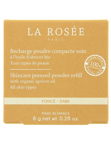 La rosée Recharge poudre compacte soin Foncé 8g