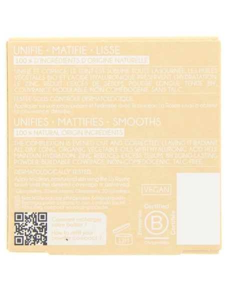 La rosée Recharge poudre compacte soin Claire 8g